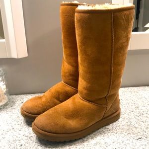 UGG Leather Sherpa Boots